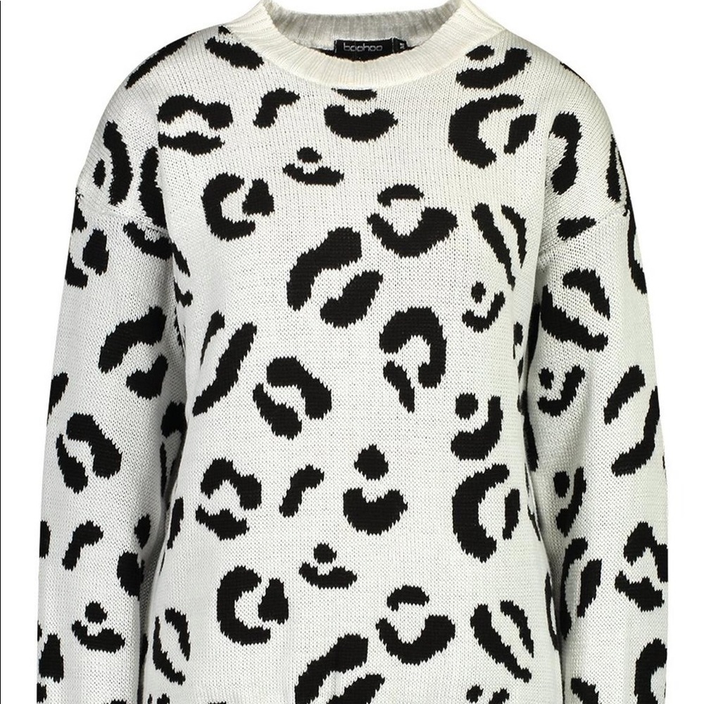 Leopard Knitted Sweater